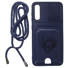 Чехол накладка MULTI FUNCTION 4 в 1 для SAMSUNG Galaxy A50 (SM-A505), A30s (SM-A307), A50s (SM-A507), цвет темно синий Чехол накладка MULTI FUNCTION 4 в 1 для SAMSUNG Galaxy A50 (SM-A505), A30s (SM-A307), A50s (SM-A507), цвет темно синий