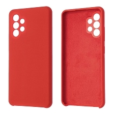 Чехол накладка Silicon Cover для SAMSUNG Galaxy A32 4G (SM-A325F), силикон, бархат, цвет красный Чехол накладка Silicon Cover для SAMSUNG Galaxy A32 4G (SM-A325F), силикон, бархат, цвет красный