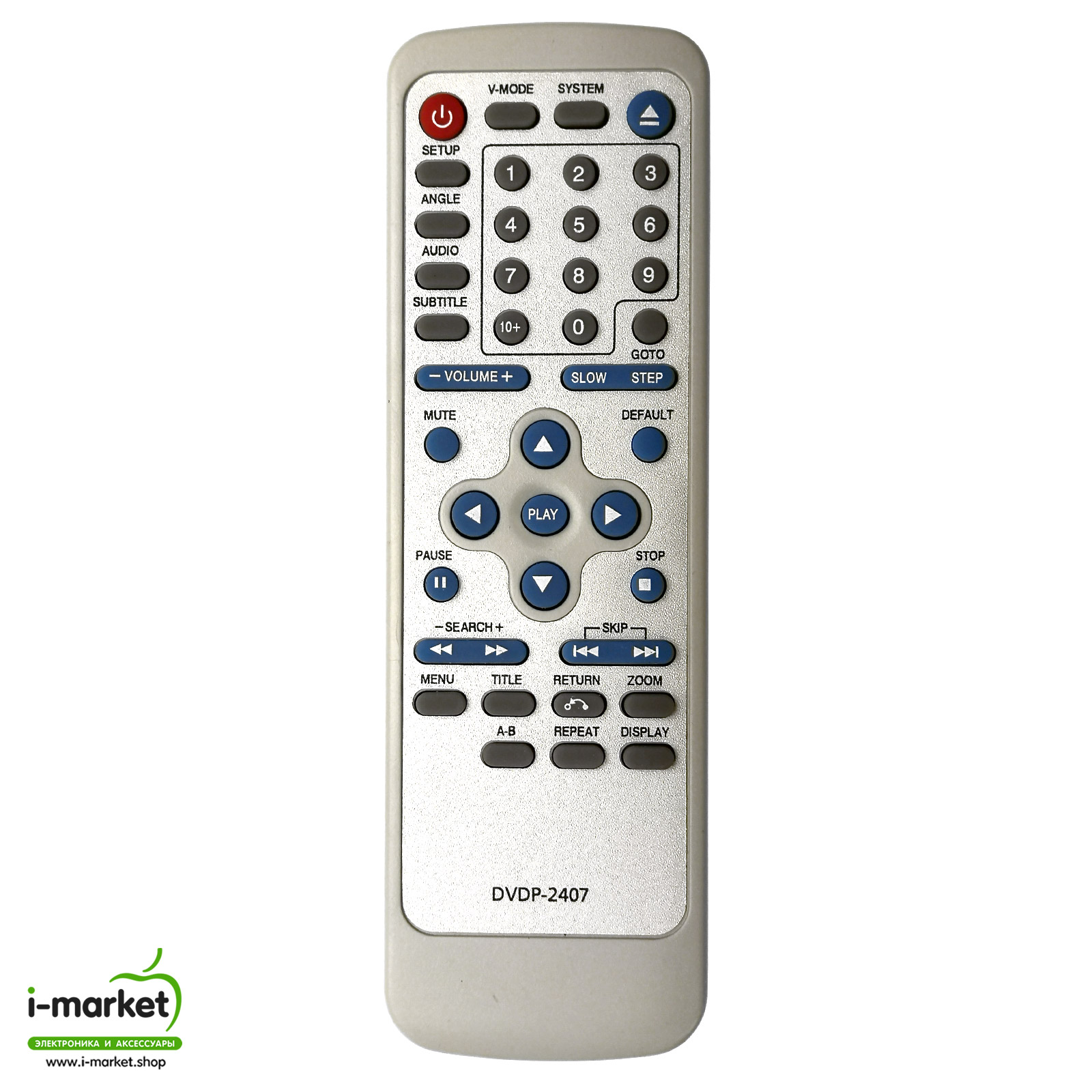 Пульт ДУ для ELENBERG DVD P-2407 подходит к следующим моделям: DVDP-2407.