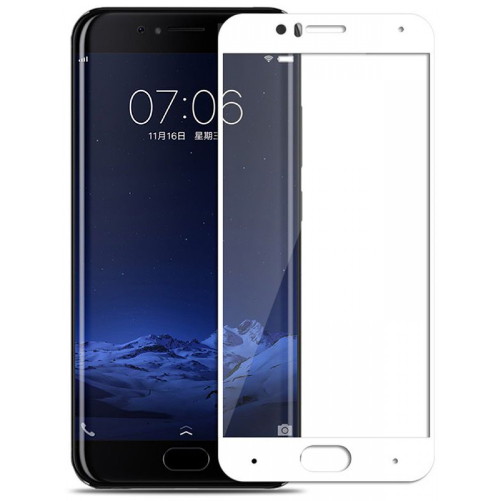 Защитное стекло 2D Full glass для Xiaomi MI 6 /тех.пак/ белый.