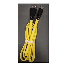 Кабель G08 USB Type C, длина 1 метр, цвет черно желтый