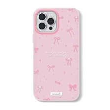 Чехол-накладка Jelly Bowknet для Apple iPhone 16 Pro Max, силиконовая, рисунок снежинки и бабочки, цвет розовый