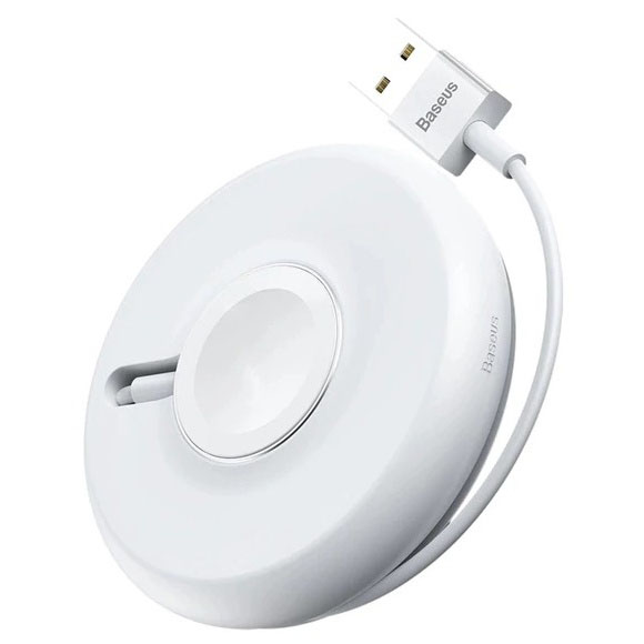 BASEUS WXYYQIW03-02 беспроводное зарядное устройство YOYO Wireless Charger для APPLE Watch 1-5, длина кабеля 1 метр, цвет белый (-30%) BASEUS WXYYQIW03-02 беспроводное зарядное устройство YOYO Wireless Charger для APPLE Watch 1-5, длина кабеля 1 метр, цвет белый (-30%)