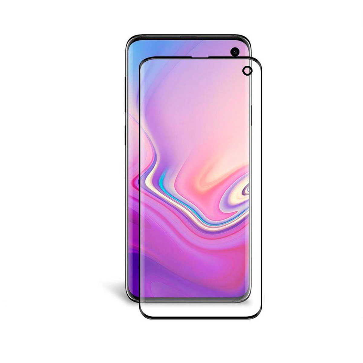 Защитное стекло для SAMSUNG Galaxy S10 Lite 2019 (SM-G970), полное покрытие, цвет черный.