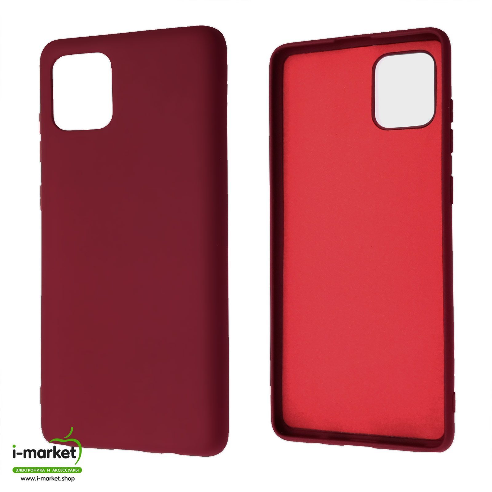 Чехол накладка NANO для SAMSUNG Galaxy A81 (SM-AN815F), Note 10 Lite (SM-N770), силикон, бархат, цвет вишневый. Чехол накладка NANO для SAMSUNG Galaxy A81 (SM-AN815F), Note 10 Lite (SM-N770), силикон, бархат, цвет вишневый.