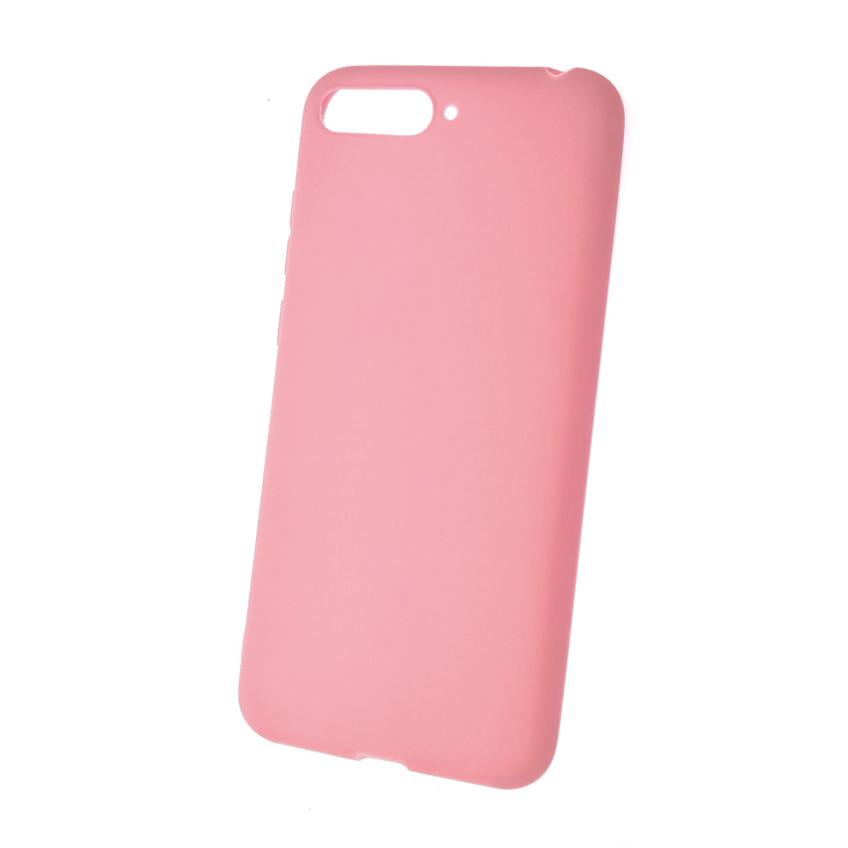 Чехол накладка NEW COLOR для HUAWEI Y6 2018, силикон, цвет розовый.