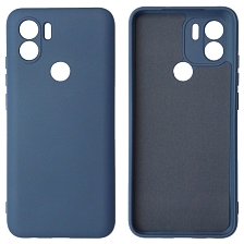 Чехол накладка NANO для XIAOMI Redmi A1 Plus, Redmi A2 Plus, POCO C51, силикон, бархат, цвет темно синий Чехол накладка NANO для XIAOMI Redmi A1 Plus, Redmi A2 Plus, POCO C51, силикон, бархат, цвет темно синий