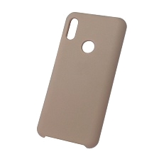 Чехол накладка Silicon Cover для HUAWEI Honor 8A, Y6 2019, силикон, бархат, цвет розовый песок