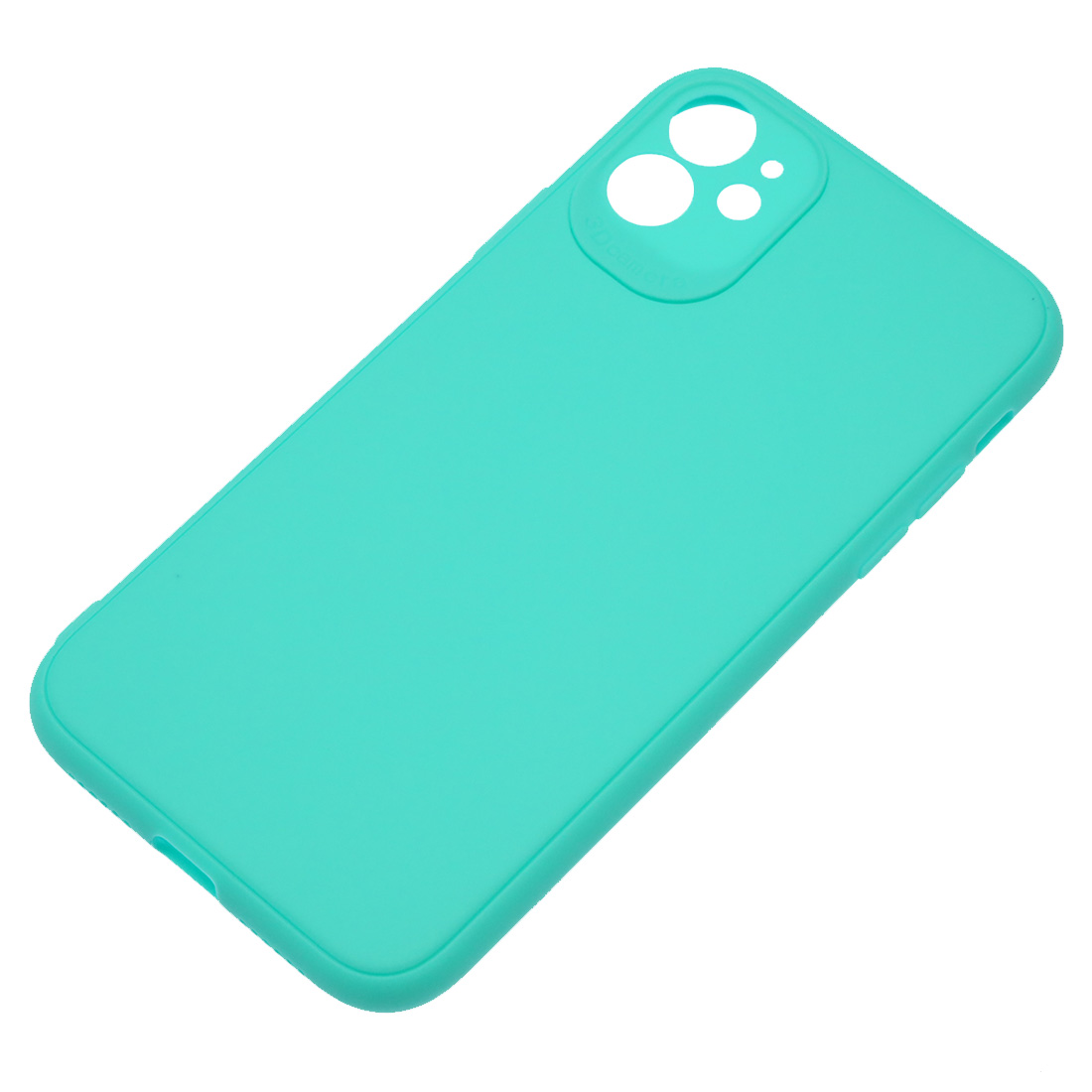 Чехол накладка для APPLE iPhone 11, защита камеры, силикон, матовый, цвет бирюзовый