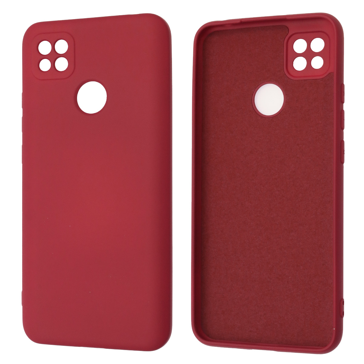 Чехол накладка NANO для XIAOMI Redmi 9C, Redmi 10A, силикон, бархат, цвет бордовый Чехол накладка NANO для XIAOMI Redmi 9C, Redmi 10A, силикон, бархат, цвет бордовый
