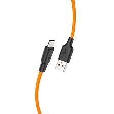 Кабель HOCO X21 Plus Micro USB, 2.4А, длина 1 метр, цвет черно оранжевый