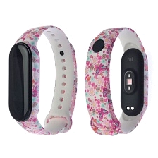 Сменный ремешок для фитнес браслета, смарт часов XIAOMI Mi Band 5, рисунок Flowers MIX. Сменный ремешок для фитнес браслета, смарт часов XIAOMI Mi Band 5, рисунок Flowers MIX.