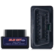 Автомобильный диагностический сканер ELM327 v1.5, OBD2, Bluetooth, цвет черный Автомобильный диагностический сканер ELM327 v1.5, OBD2, Bluetooth, цвет черный