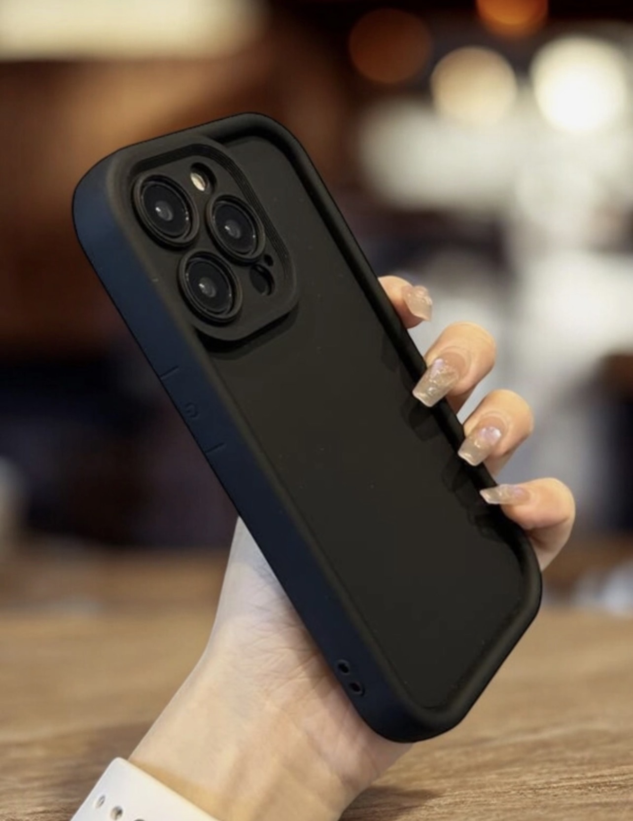 Чехол накладка MM98 для APPLE iPhone 13 Pro Max, защита камеры, силикон, цвет черный
