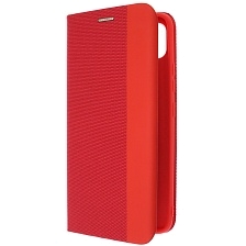 Чехол книжка MESH для Realme C25, C25S, текстиль, силикон, бархат, визитница, цвет красный Чехол книжка MESH для Realme C25, C25S, текстиль, силикон, бархат, визитница, цвет красный