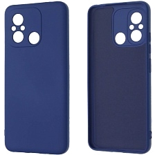 Чехол накладка NANO для XIAOMI Redmi 12C, XIAOMI POCO C55, силикон, бархат, цвет темно синий Чехол накладка NANO для XIAOMI Redmi 12C, XIAOMI POCO C55, силикон, бархат, цвет темно синий