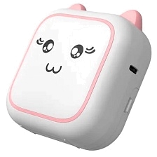 Беспроводной портативный мини принтер M5, цвет бело розовый (распродажа -30%)