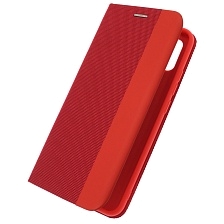Чехол книжка MESH для XIAOMI Redmi 9A, текстиль, силикон, бархат, визитница, цвет красный Чехол книжка MESH для XIAOMI Redmi 9A, текстиль, силикон, бархат, визитница, цвет красный