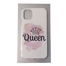 Чехол накладка для APPLE iPhone 11, силикон, рисунок Queen Чехол накладка для APPLE iPhone 11, силикон, рисунок Queen