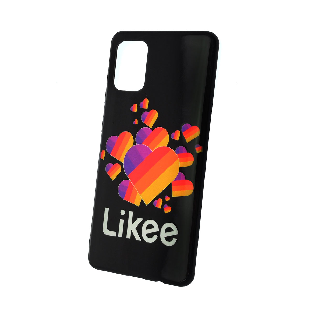 Чехол накладка для SAMSUNG Galaxy A71 (SM-A715), силикон, рисунок Likee Black.