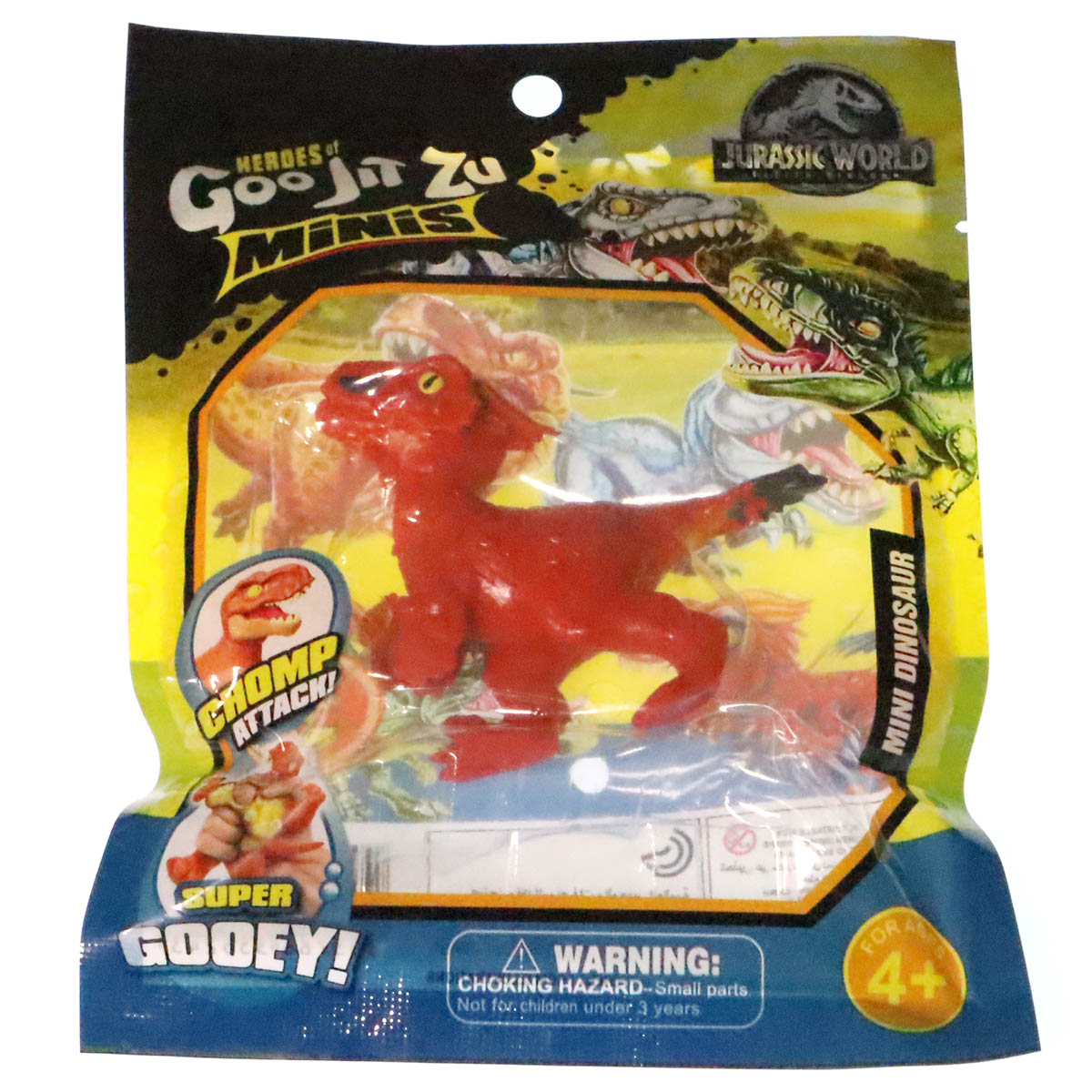 Тянущаяся игрушка динозавр Goo Jit Zu (Гуджитсу), цвет красный