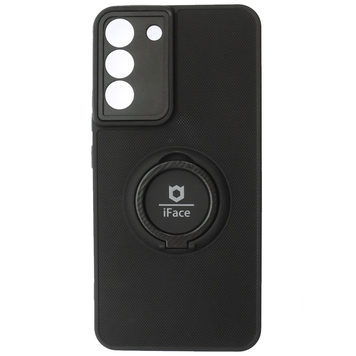 Чехол накладка iFace для SAMSUNG Galaxy S22 Plus, защита камеры, силикон, металл, кольцо держатель, цвет черный Чехол накладка iFace для SAMSUNG Galaxy S22 Plus, защита камеры, силикон, металл, кольцо держатель, цвет черный