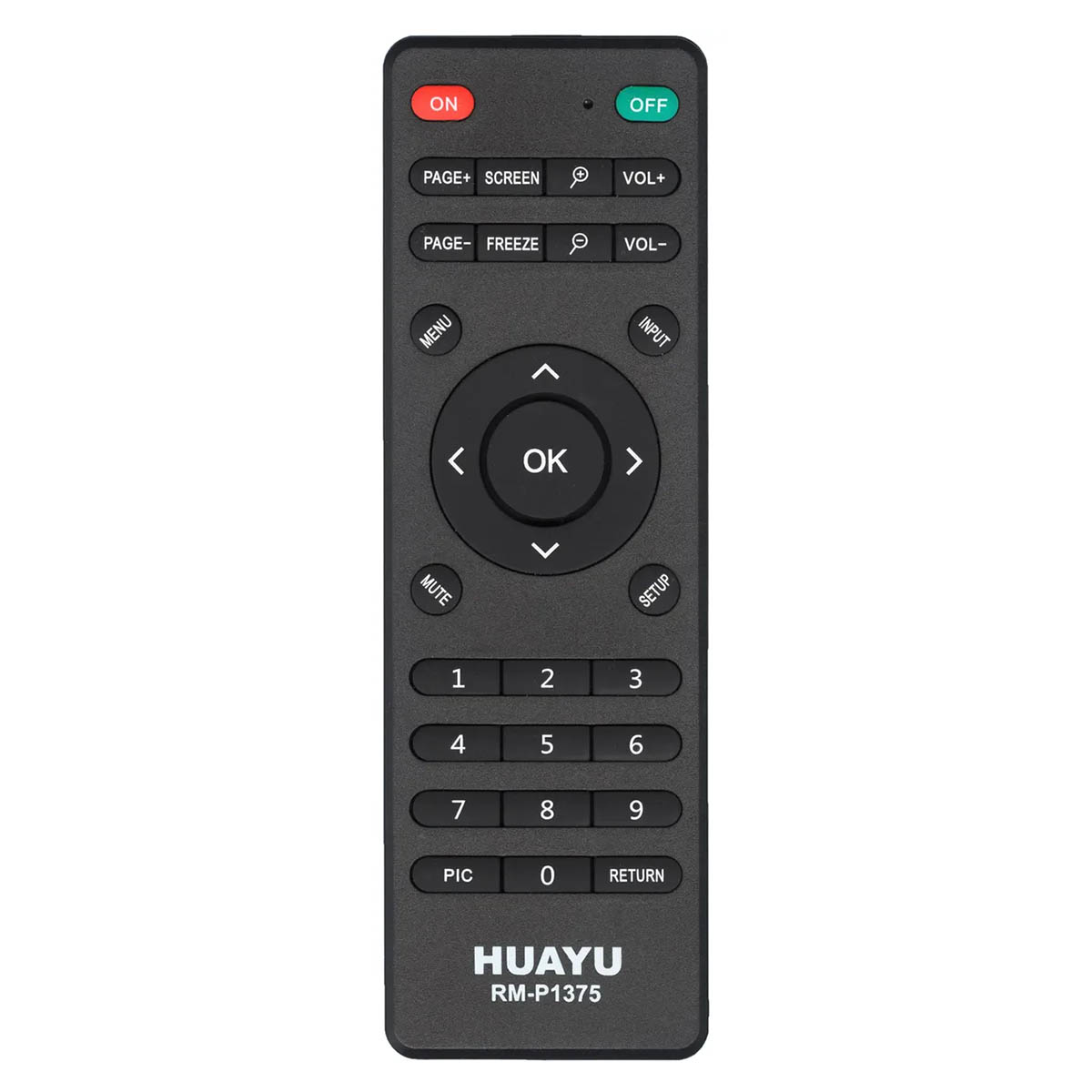 Универсальный пульт HUAYU RM-P1375, RM-P1375 Plus, для проекторов, цвет черный