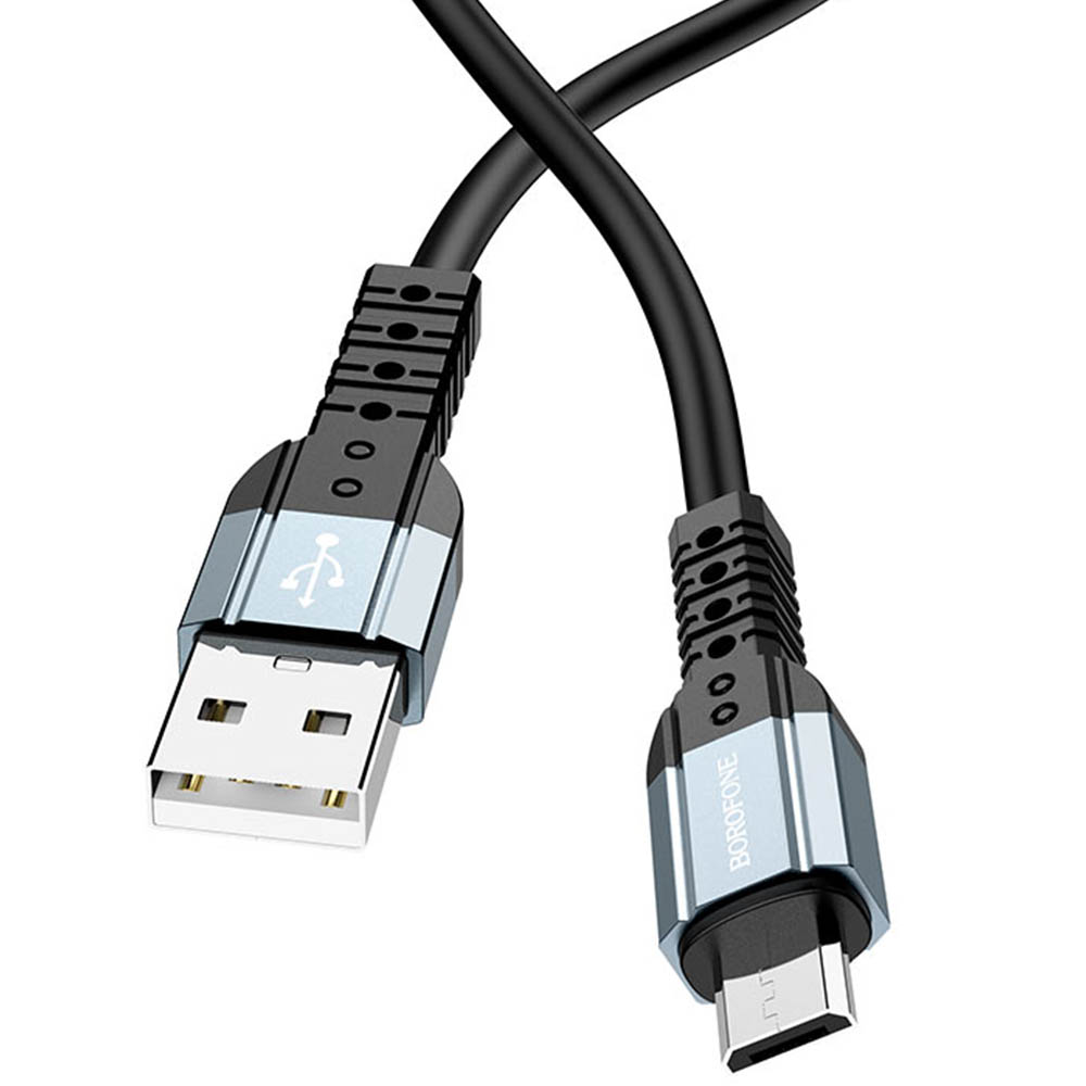 Кабель BOROFONE BX64 Special, Micro USB, 2.4A, длина 1 метр, цвет черный