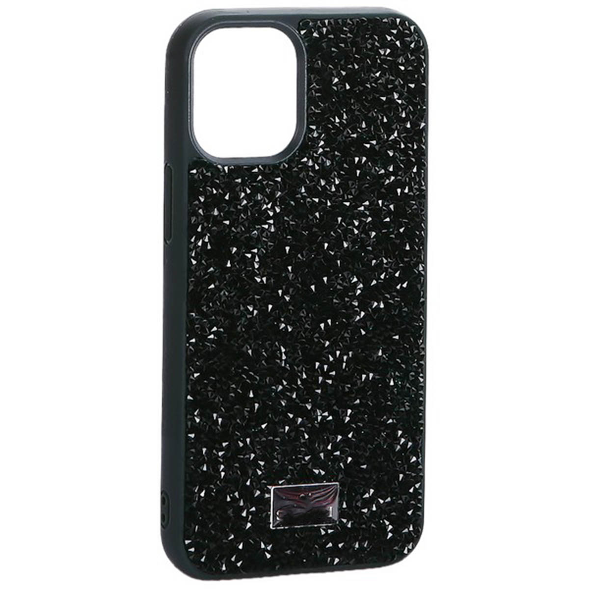 Чехол накладка для APPLE iPhone 12 mini (5.4"), стразы, цвет темно зеленый Чехол накладка для APPLE iPhone 12 mini (5.4"), стразы, цвет темно зеленый