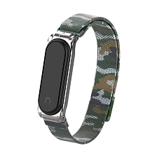 Ремешок для Xiaomi Mi Band 4 Milanese magnit, цвет черный хакки. Ремешок для Xiaomi Mi Band 4 Milanese magnit, цвет черный хакки.