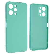 Чехол накладка NANO для XIAOMI Redmi 12 4G, защита камеры, силикон, бархат, цвет бирюзовый Чехол накладка NANO для XIAOMI Redmi 12 4G, защита камеры, силикон, бархат, цвет бирюзовый