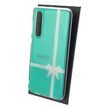 Чехол накладка для XIAOMI Mi 9 SE, силикон, глянцевый, блестки, рисунок Тиффани и Co бант Чехол накладка для XIAOMI Mi 9 SE, силикон, глянцевый, блестки, рисунок Тиффани и Co бант