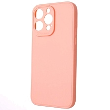 Чехол накладка для APPLE iPhone 15 Pro Max, защита камеры, силикон, цвет персиковый