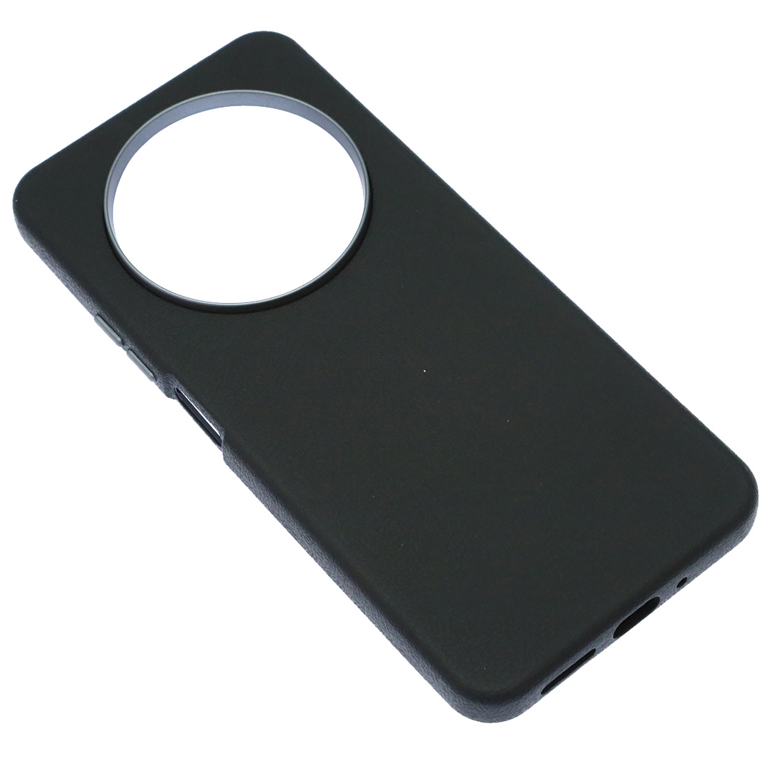 Чехол накладка для XIAOMI Redmi 14C, POCO C75, силикон, пластик, текстура кожи, бархат, цвет черный Чехол накладка для XIAOMI Redmi 14C, POCO C75, силикон, пластик, текстура кожи, бархат, цвет черный