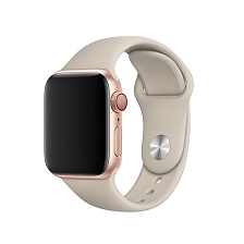 Ремешок для Apple Watch спортивный "Sport", размер 38-40 mm, цвет бежевый Ремешок для Apple Watch спортивный "Sport", размер 38-40 mm, цвет бежевый