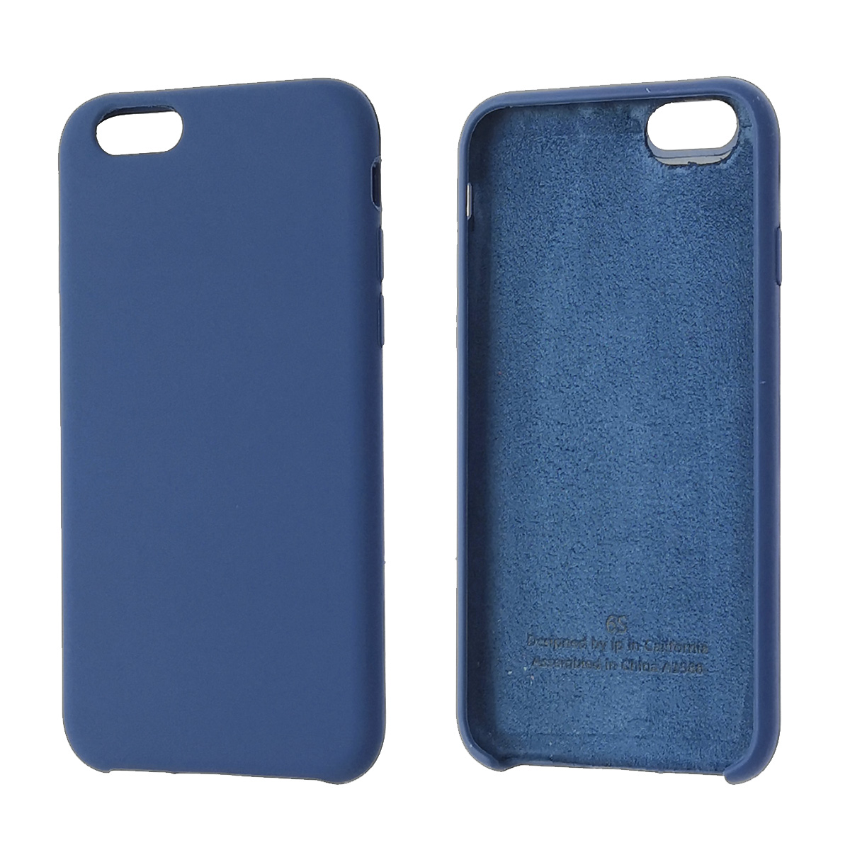 Чехол накладка Silicon Case для APPLE iPhone 6, iPhone 6S, силикон, бархат, цвет стальной синий Чехол накладка Silicon Case для APPLE iPhone 6, iPhone 6S, силикон, бархат, цвет стальной синий