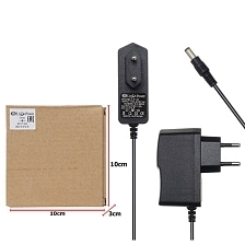 Блок питания для газовых колонок Live-Power LP-32ГК, 3V-2A, плоские клеммы изолированные "папа" РП-П 1.5-(4.8), длина 0.9 метра, цвет черный.