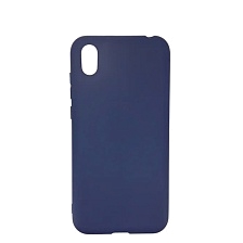 Чехол накладка GPS для HUAWEI Honor 8S, Y5 2019, силикон, матовый, цвет синий Чехол накладка GPS для HUAWEI Honor 8S, Y5 2019, силикон, матовый, цвет синий