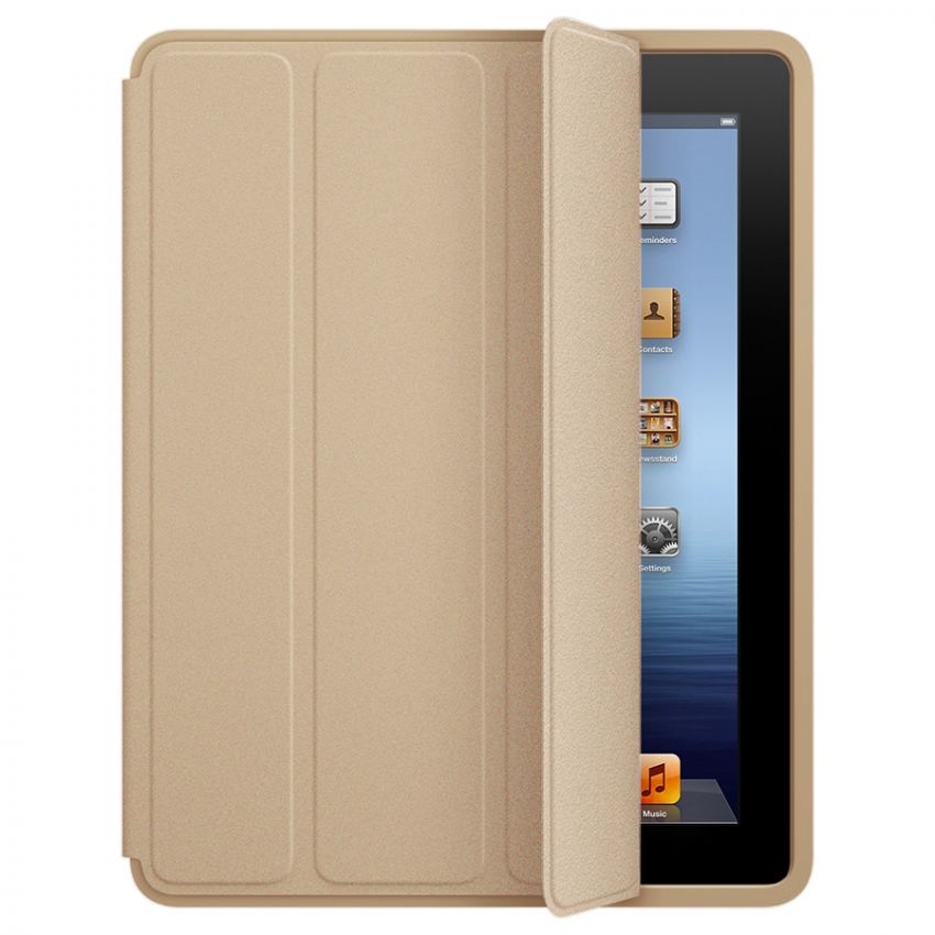 Чехол книжка SMART CASE для Apple iPad PRO 2018, диагональ 12.9", экокожа, цвет золотистый