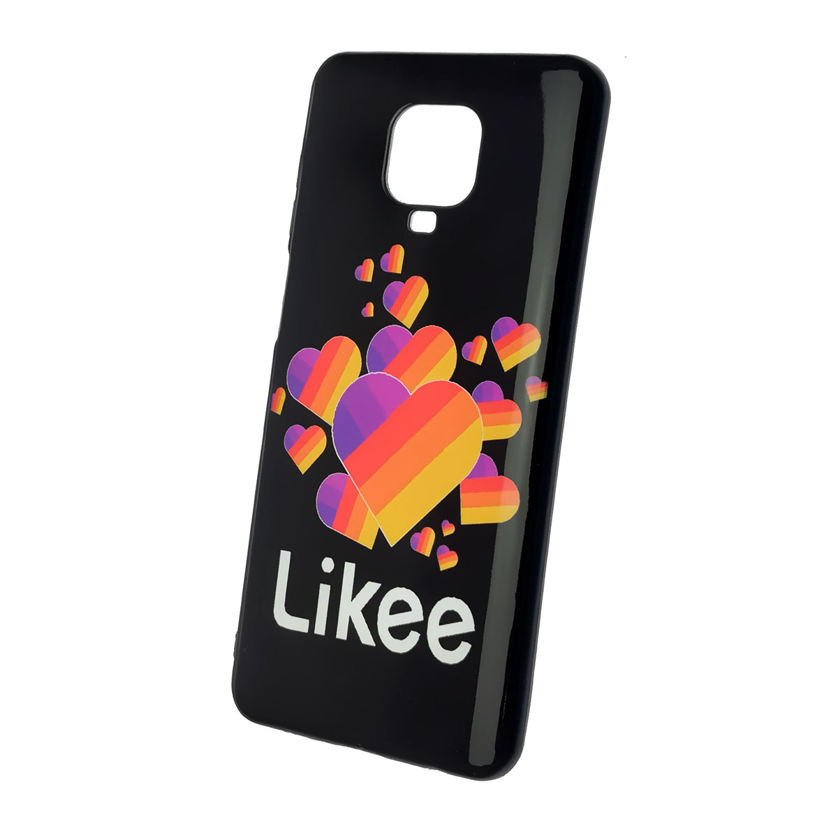 Чехол накладка для XIAOMI Redmi Note 9 Pro, Redmi Note 9S, силикон, рисунок Likee Black.