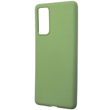 Чехол накладка для SAMSUNG Galaxy S20FE (SM-G780), силикон, матовый, цвет зеленый
