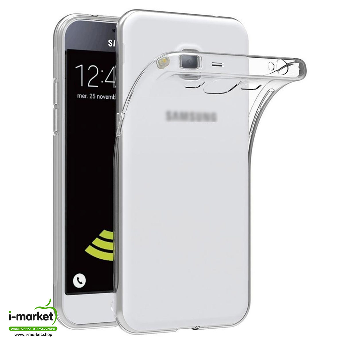 Чехол накладка TPU Case для SAMSUNG Galaxy J1 2016 (SM-J120), силикон, цвет прозрачный.