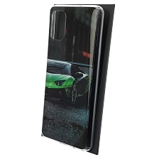 Чехол накладка Vinil для SAMSUNG Galaxy M51 (SM-515), силикон, рисунок Ламборджини