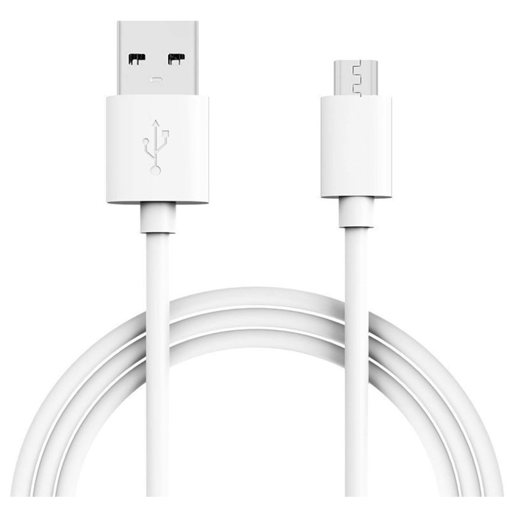 Кабель USB MicroUSB, длина 1 метр, цвет белый