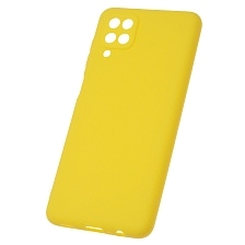 Чехол накладка Soft Touch для SAMSUNG Galaxy A12 5G, силикон, цвет желтый Чехол накладка Soft Touch для SAMSUNG Galaxy A12 5G, силикон, цвет желтый