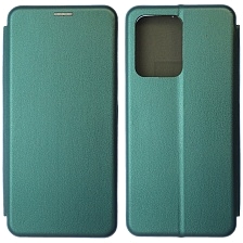 Чехол книжка STYLISH для Honor X7a, Honor X7a Plus, экокожа, визитница, цвет темно зеленый Чехол книжка STYLISH для Honor X7a, Honor X7a Plus, экокожа, визитница, цвет темно зеленый
