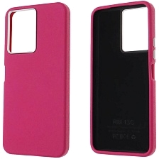 Чехол накладка для XIAOMI Redmi 13C, POCO C65, силикон, пластик, текстура кожи, бархат, цвет фуксия Чехол накладка для XIAOMI Redmi 13C, POCO C65, силикон, пластик, текстура кожи, бархат, цвет фуксия