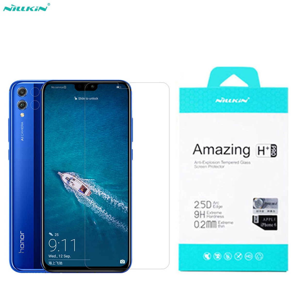 Защитное стекло Nillkin для HUAWEI Honor 8C (BKK-L21), цвет прозрачный
