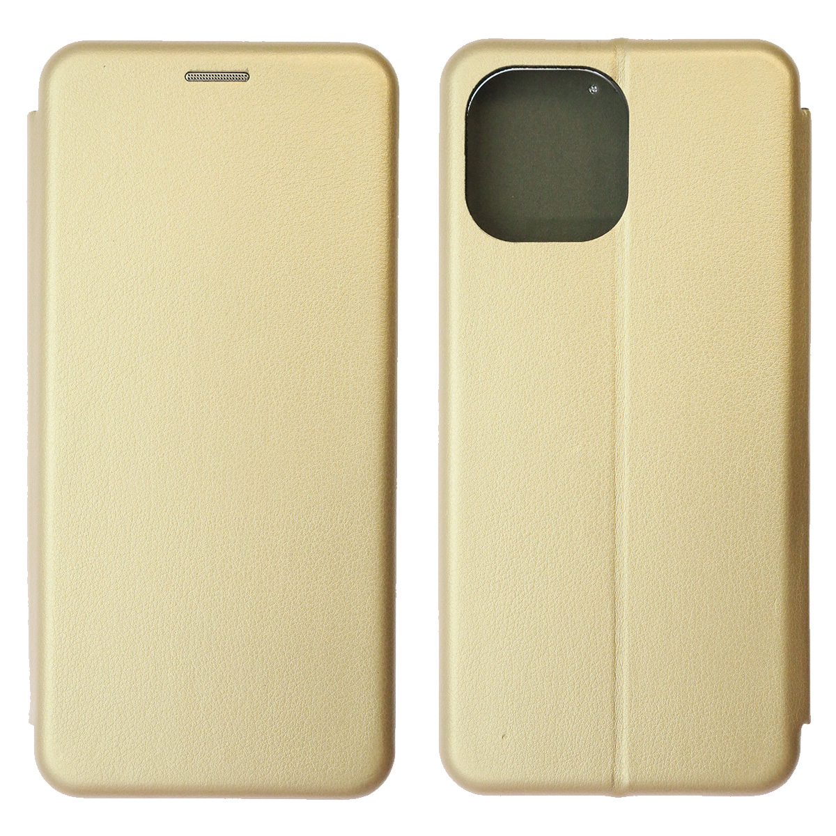 Чехол книжка STYLISH для HUAWEI Nova Y61, экокожа, визитница, цвет золотистый Чехол книжка STYLISH для HUAWEI Nova Y61, экокожа, визитница, цвет золотистый