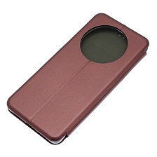 Чехол книжка STYLISH для Honor X9b 5G, экокожа, визитница, цвет бордовый